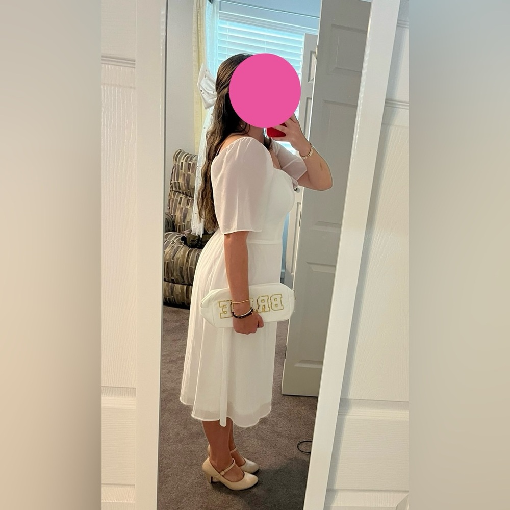 NWT Baltic Born Sweatheart White Dress with FREE Bride makeup bag. - Picture 2 of 5